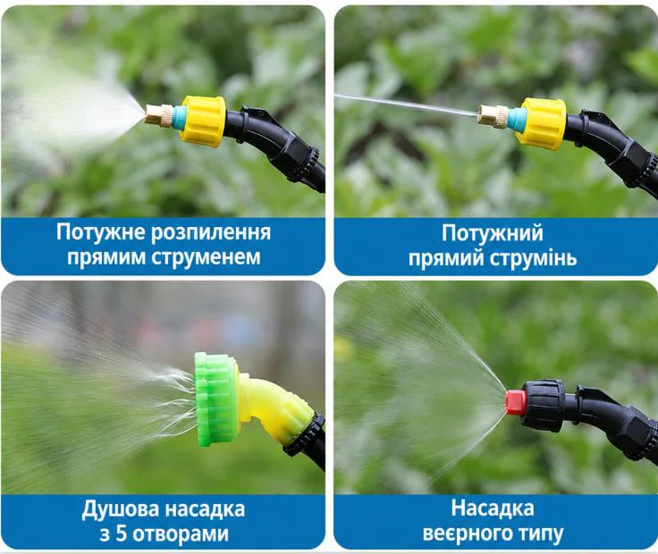 copy_akkumuliatornyi-opryskyvatel-dozer-16l-rantsevyi-opryskyvatel-s-nasadkamy-cl-16a-30297202528880_8fd285fc92 Електричний акумуляторний садовий обприскувач 8л + 3 насадки / Переносний оприприскувач для газону з висувною ручкою 66см з USB-зарядкою та містким баком 8л