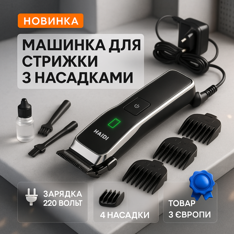 Машинка для стрижки волосся Magio MG-585 — бездоганний вигляд без відвідування перукаря.