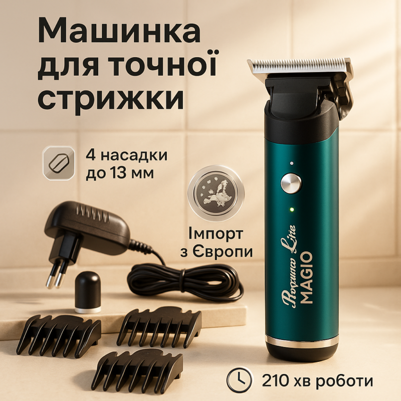 Машинка для стрижки волосся Magio MG-183 з тривалим часом автономної роботи