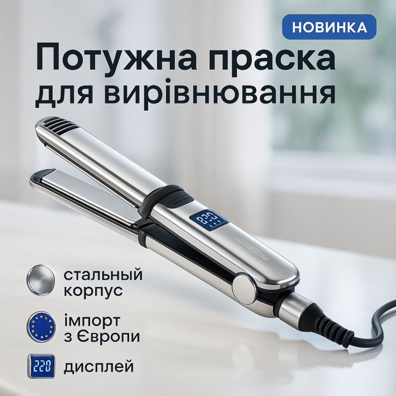 Випрямлювач для волосся Camry CR 2320 55Вт | Професійний стиль та догляд за волоссям