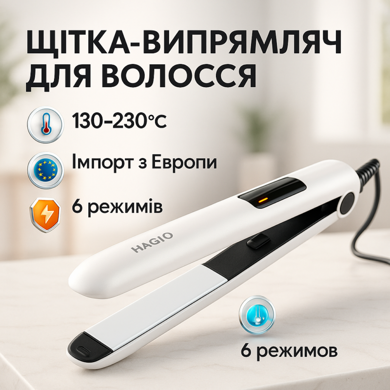 Щипці Magio MG-586 для волосся з електронним управлінням та керамічними пластинами