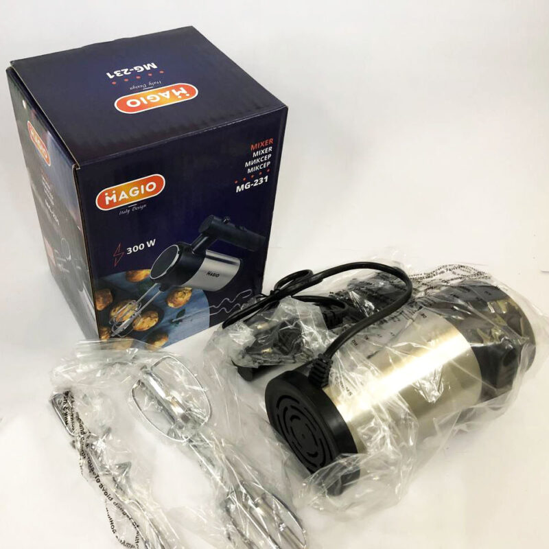 Миксер ручной MAGIO MG-231 300 Вт — потужний і компактний міксер для кухні.