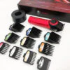 Професійна машинка для стрижки VGR V-001 RED з дисплеєм 9000 об 10 насадками 1,5-24 мм