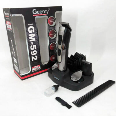 Машинка для стрижки GEMEI GM-592 10в1 — ідеальне рішення для догляду за зовнішністю.