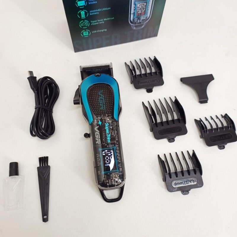 Акумуляторна машинка для стрижки VGR V-692 GREEN — бездоганність стрижки для дому та професіоналів.