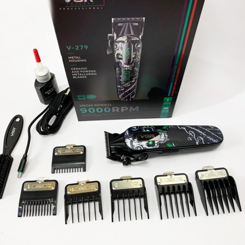 Акумуляторна машинка для стрижки VGR V-279 GREEN — потужність і точність для ідеальної стрижки.