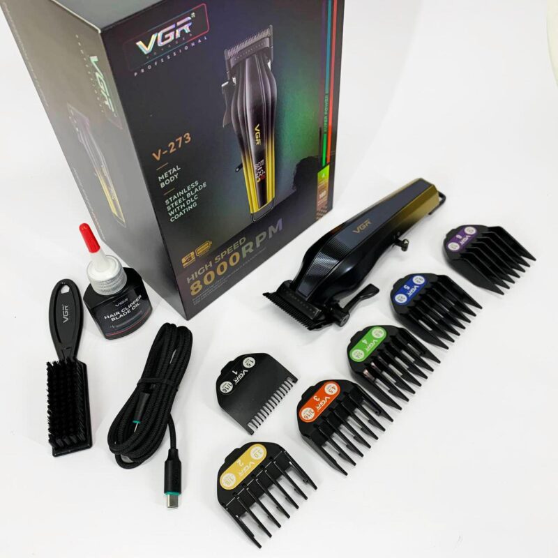 Акумуляторна машинка для стрижки VGR V-273 GOLD - бездоганний результат стрижки
