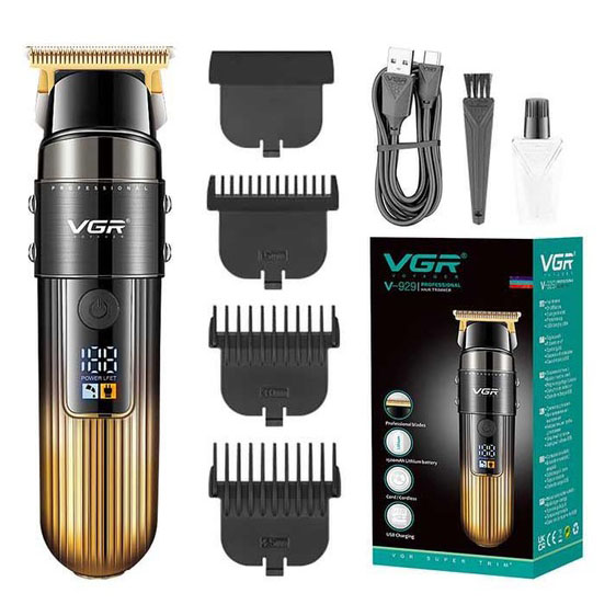 Машинка для стрижки волосся VGR V-929 акумуляторна — триммер для професійних результатів вдома
