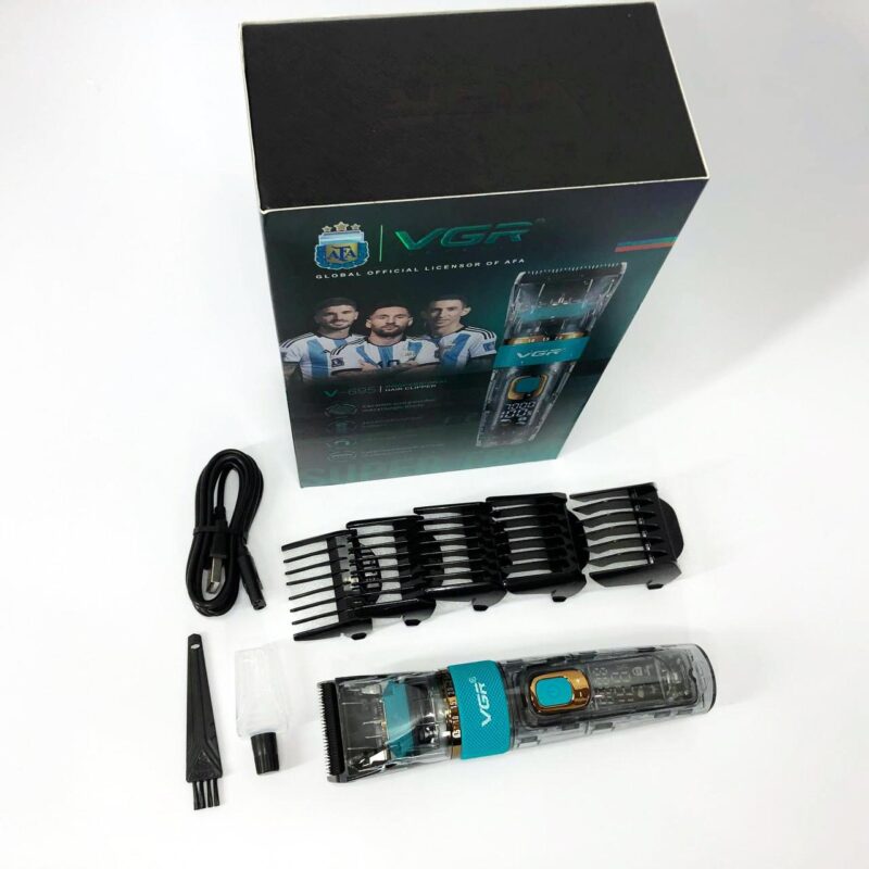 Машинка для стрижки волосся і бороди VGR V-695 з LED дисплеєм і вологозахистом IPX7