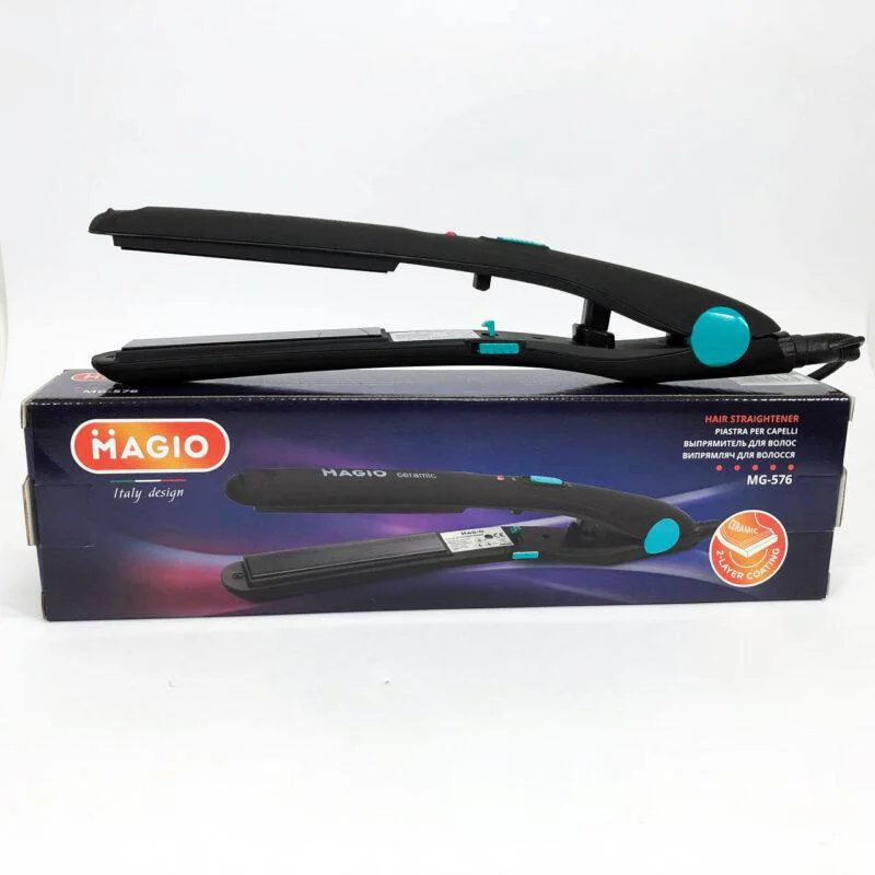 MAGIO MG-576 — Випрямлювач для волос з керамічними пластинами та Soft Touch покриттям