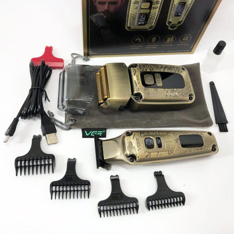Машинка для стрижки та гоління VGR V-641 — професійний набір для догляду за зовнішнім виглядом.