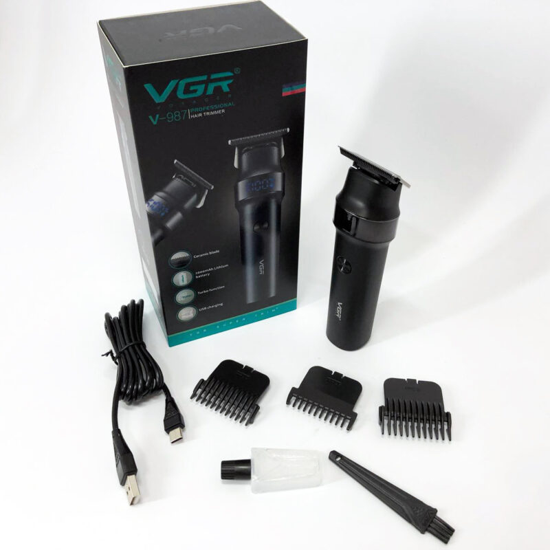 Машинка для стрижки волосся VGR V-987 BLACK для точності та зручності стрижки.