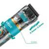 Машинка для стрижки волосся і бороди VGR V-695 з LED дисплеєм і вологозахистом IPX7