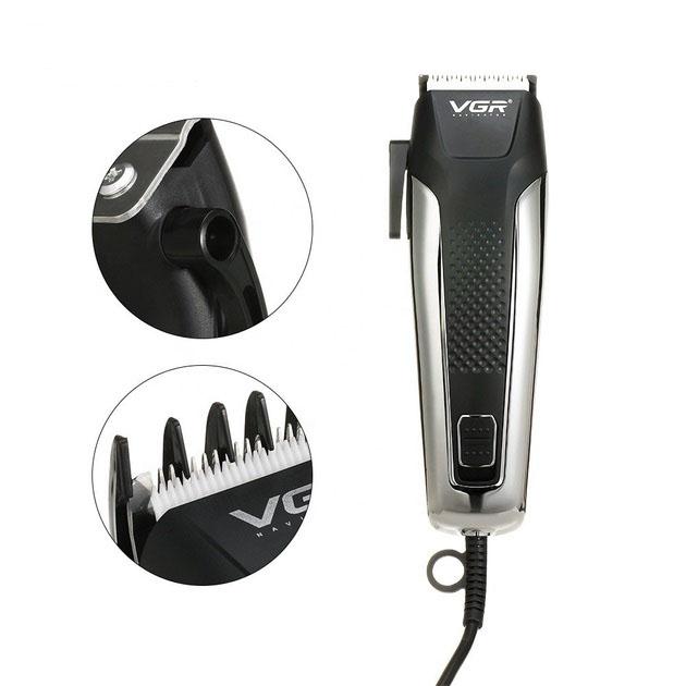 Машинка для стрижки волосся VGR V-120 — універсальний тример для бороди з насадками