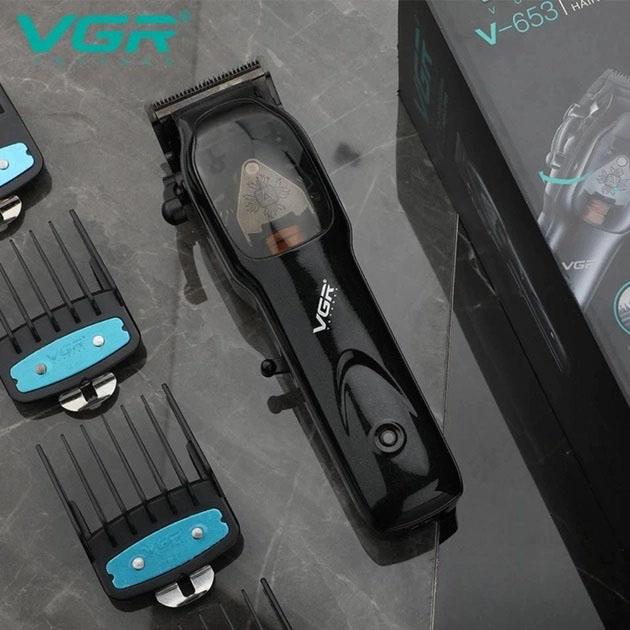 Машинка для стрижки волосся VGR Hair Clipper V-653 Voyager — ідеальні плавні переходи без зусиль