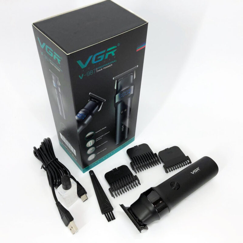 Машинка для стрижки волосся VGR V-987 BLACK для точності та зручності стрижки.