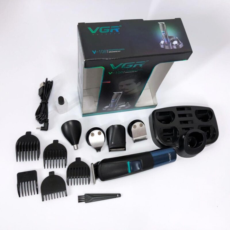 Машинка для стрижки волосся VGR V-108 — професійний тример 10 в 1 для ідеального вигляду.