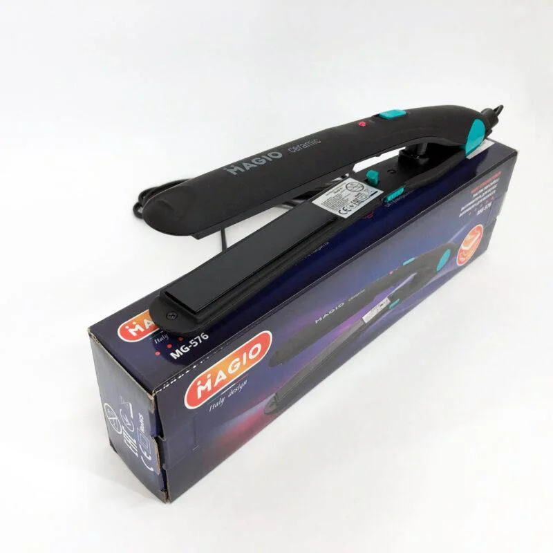 MAGIO MG-576 — Випрямлювач для волос з керамічними пластинами та Soft Touch покриттям
