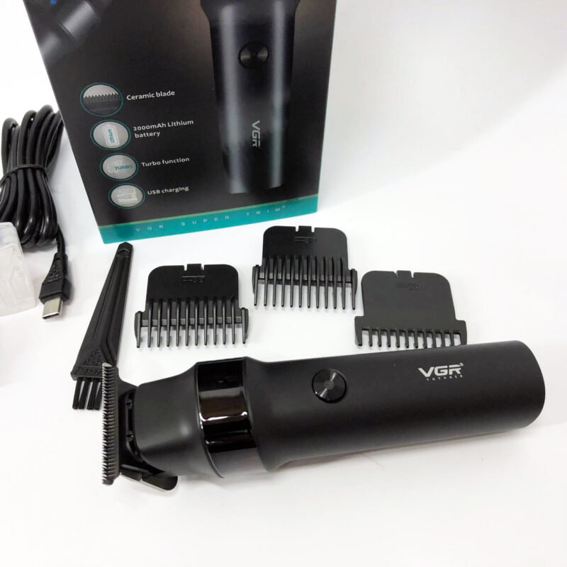 Машинка для стрижки волосся VGR V-987 BLACK для точності та зручності стрижки.