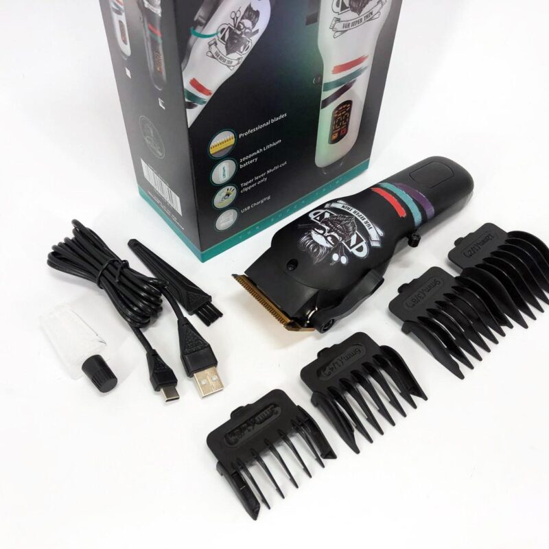 Машинка для стрижки волосся та бороди VGR V-699 з LED дисплеєм для професійного використання