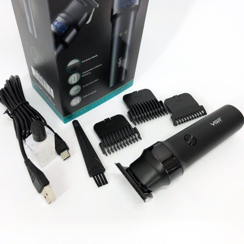 Машинка для стрижки волосся VGR V-987 BLACK для точності та зручності стрижки.