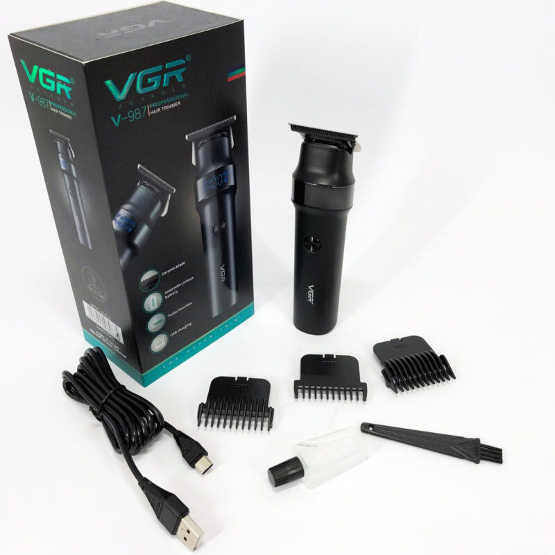 Машинка для стрижки волосся VGR V-987 BLACK для точності та зручності стрижки.