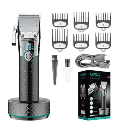 Професійна бездротова машинка VGR V-682 з тримером для волосся, бороди та вусів.