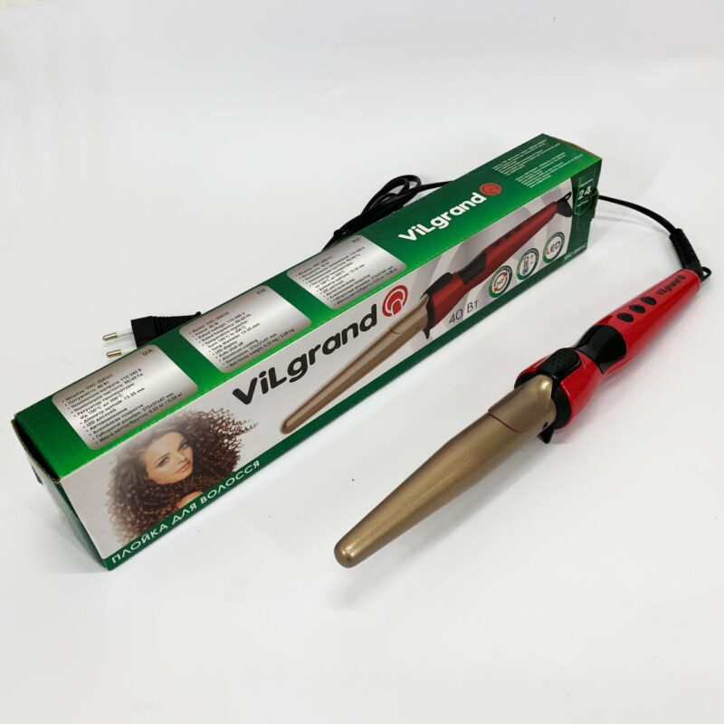 ViLgrand VHC-3041LC — Конусна плойка з анодованим алюмінієвим покриттям та LED дисплеєм