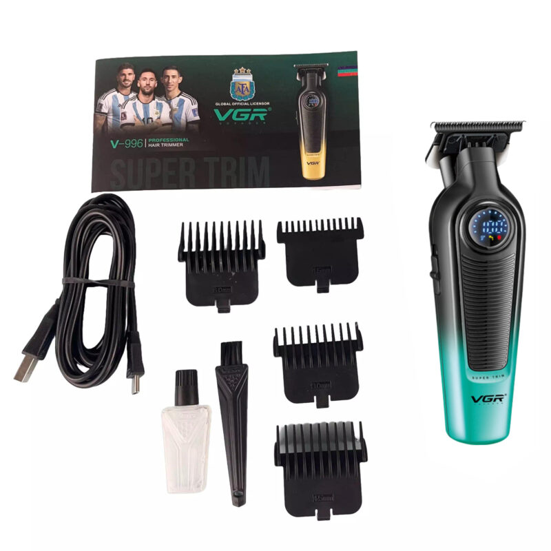 Тример VGR V-996 GREEN — ефективний інструмент для професійних зачісок.