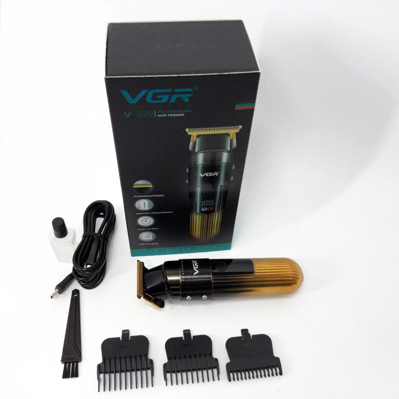 Машинка для стрижки волосся VGR V-929 акумуляторна — триммер для професійних результатів вдома