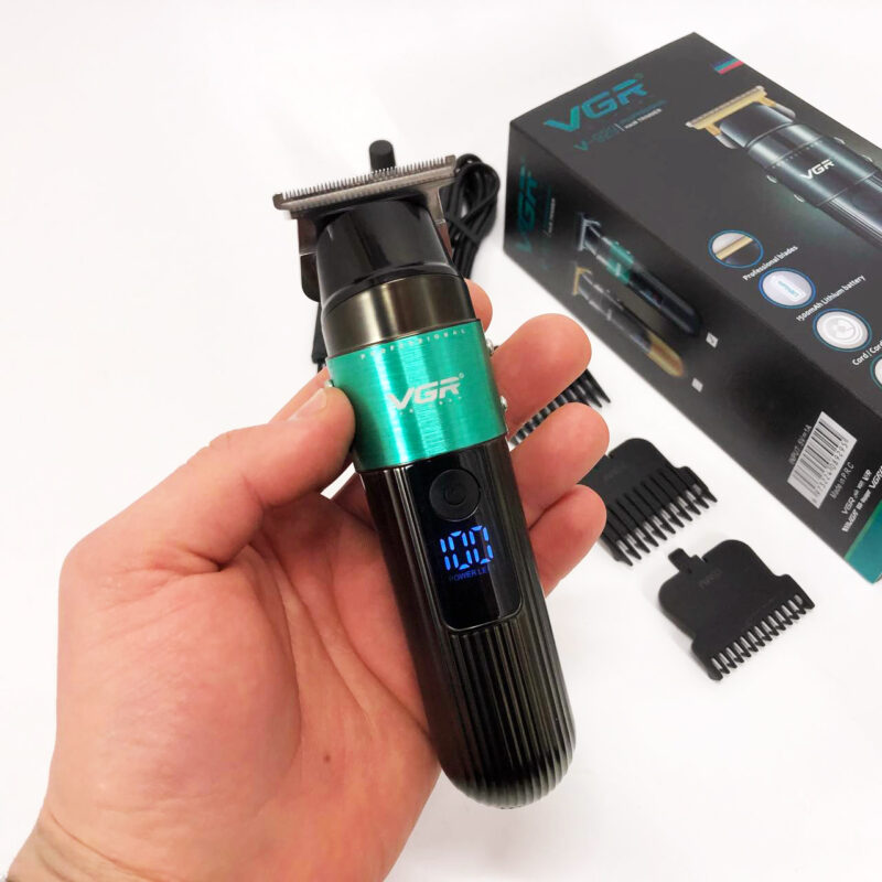 Машинка для стрижки волосся VGR V-929 акумуляторна — триммер для професійних результатів