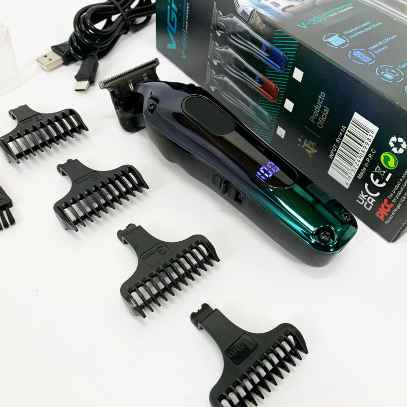 Тример VGR V-998 — зручний аксесуар для стрижки волосся з автономною роботою до 180 хвилин.