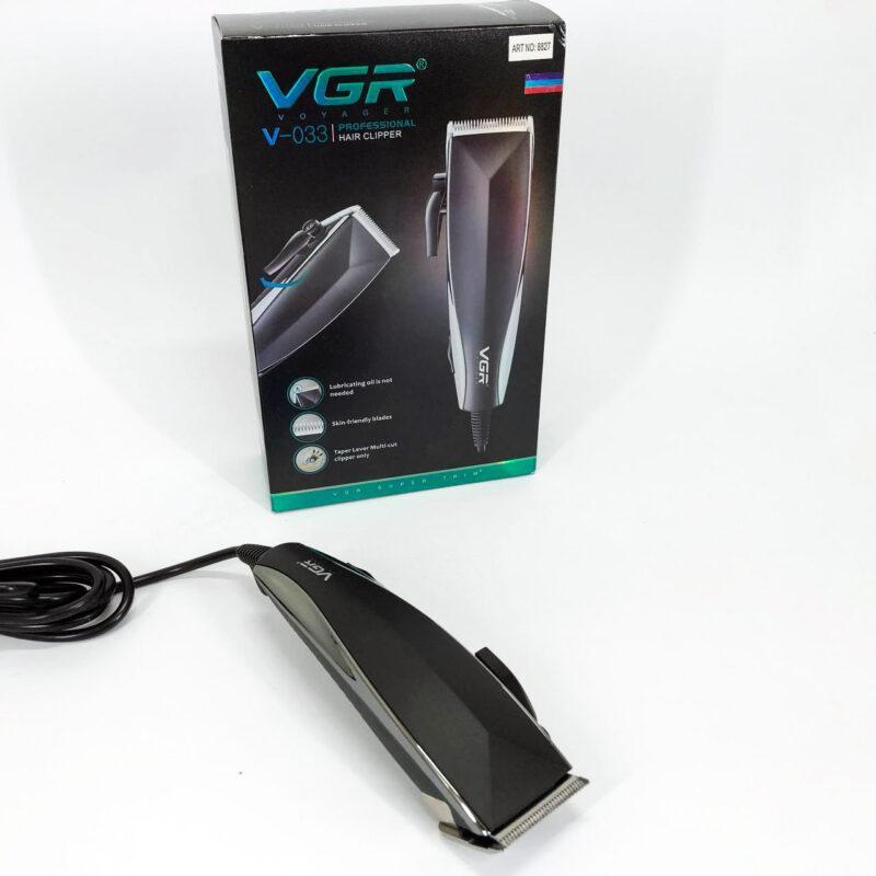 Професійна машинка для стрижки волосся VGR V-033 з тримером і 4 насадками для ідеального стилю