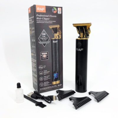 Тример RAF R.437 для стрижки волосся та бороди з акумулятором, що працює до 120 хвилин.