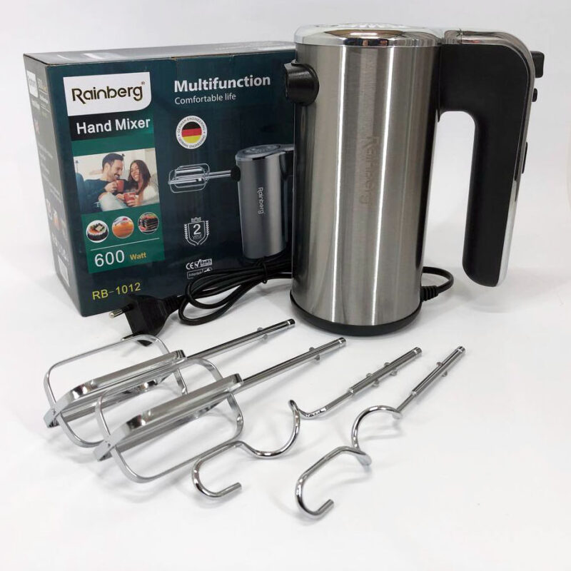 Миксер ручний електричний Rainberg RB-1012 600W – потужний кухонний помічник