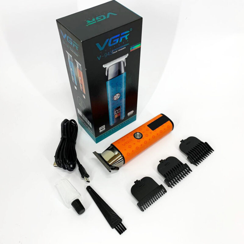 Тример VGR V-943 ORANGE — універсальний пристрій для догляду за бородою та вусами.