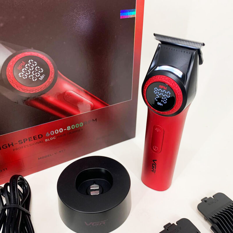 Тример VGR V-977 RED — ідеальний вибір для професійного стайлінгу волосся.