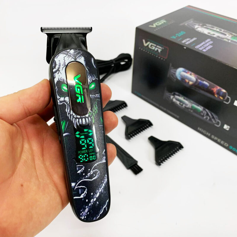 Тример VGR V-260 GREEN — потужний інструмент для догляду за бородою та вусами.