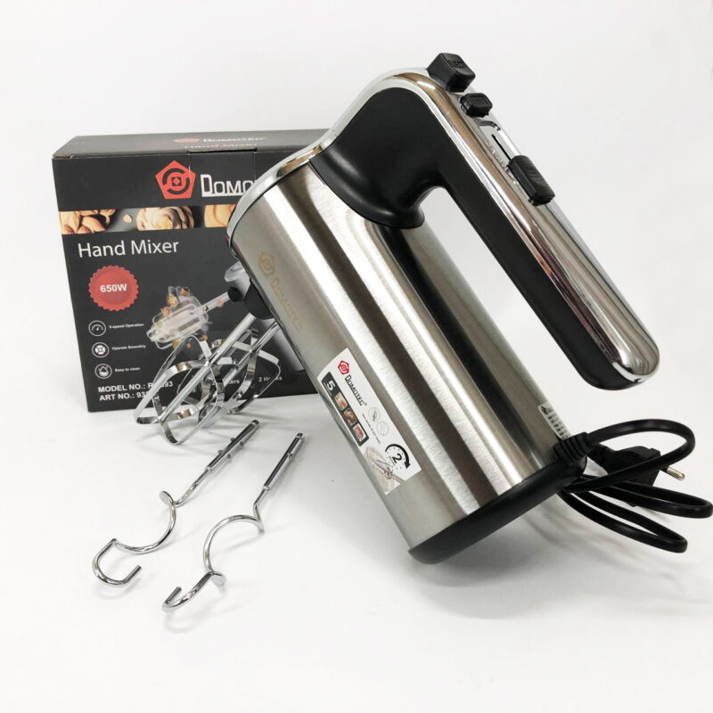 Миксер кухонний DOMOTEC R 6693 650W з 5 швидкостями для комфортного приготування їжі