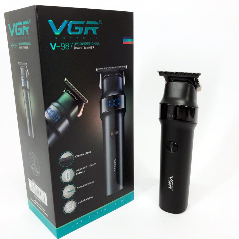 Машинка для стрижки волосся VGR V-987 BLACK для точності та зручності стрижки.