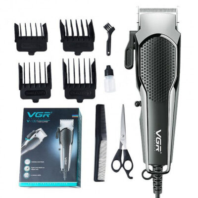 Машинка для стрижки VGR V-130 — професійний триммер для волосся з насадками