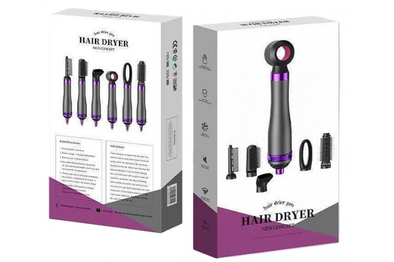 Фен-гребінець HAIRE DRYER 6в1 (HA61) — ідеальний помічник для укладки волосся.