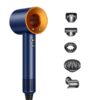 Фен з 5 різними насадками для сушіння та укладання hair dryer fan синій — ваш особистий стиліст для швидкої та безпечної укладки.
