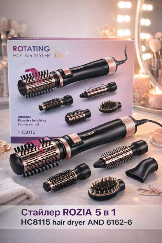 [Фен-стайлер ROZIA HC8115 Універсальний 5 в 1 для швидкого укладання]