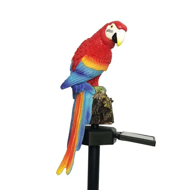 Ліхтар садовий SOLAR PARROT / Світильник для саду Папуга на сонячній батареї з автоматичним вмиканням при зниженні освітленості.