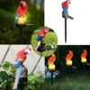Ліхтар садовий SOLAR PARROT / Світильник для саду Папуга на сонячній батареї з автоматичним вмиканням при зниженні освітленості.