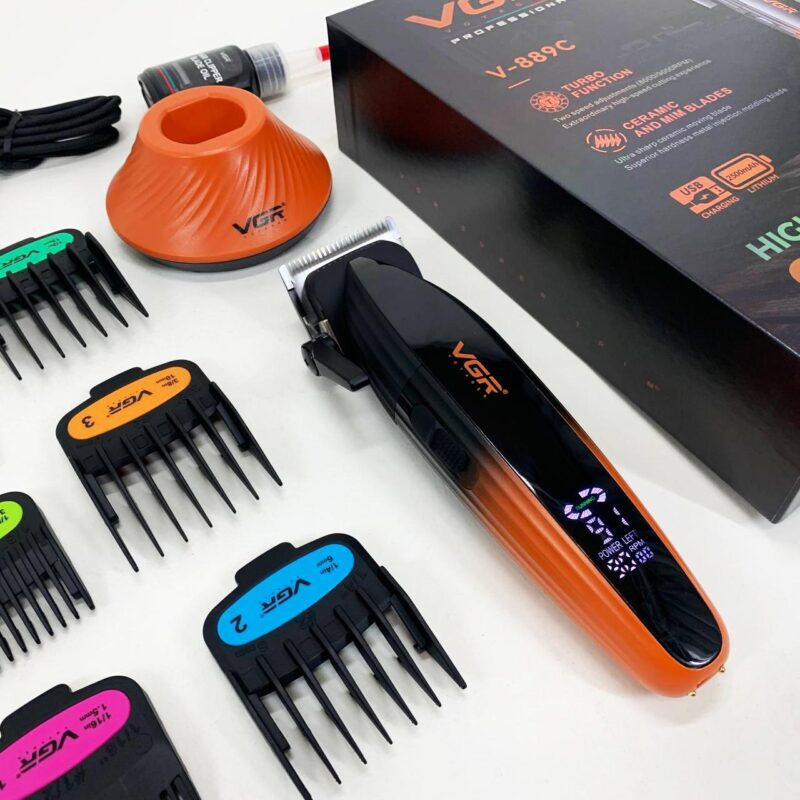 Машинка для стрижки волосся VGR V-889C з керамічними лезами та потужністю 9000RPM для ідеального стилю