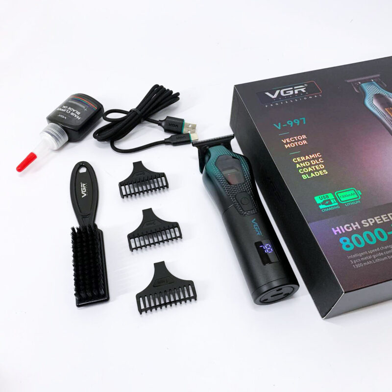 Тример VGR V-997 — потужний інструмент для стрижки волосся з автономністю до 120 хвилин.