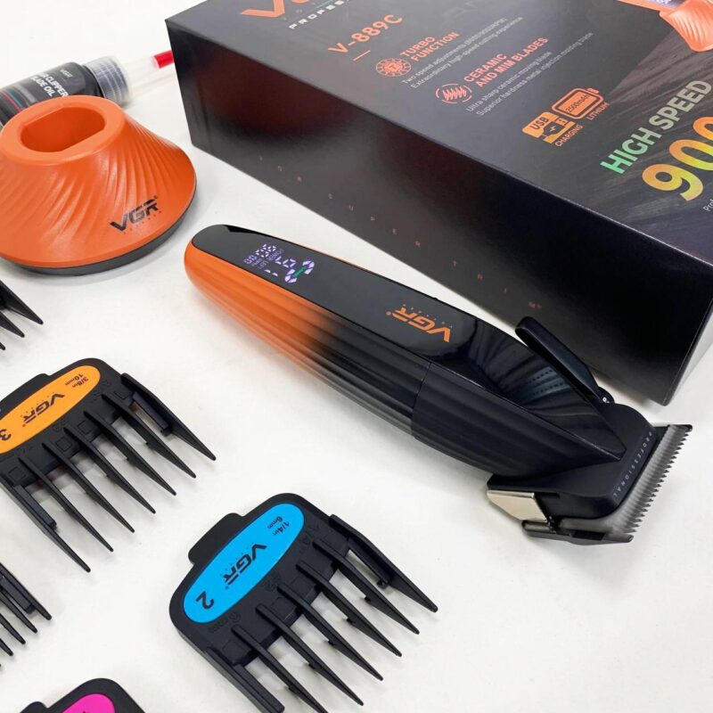 Машинка для стрижки волосся VGR V-889C з керамічними лезами та потужністю 9000RPM для ідеального стилю