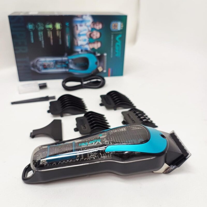 Акумуляторна машинка для стрижки VGR V-692 GREEN — бездоганність стрижки для дому та професіоналів.